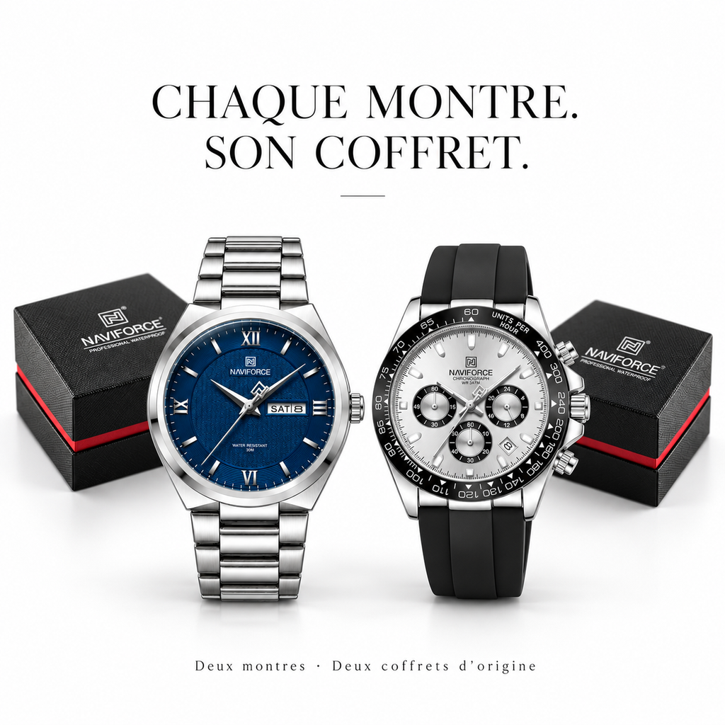 ⚜️ Signature Bleu | Chronograph Classic ★ +41 000 Clients Satisfaits