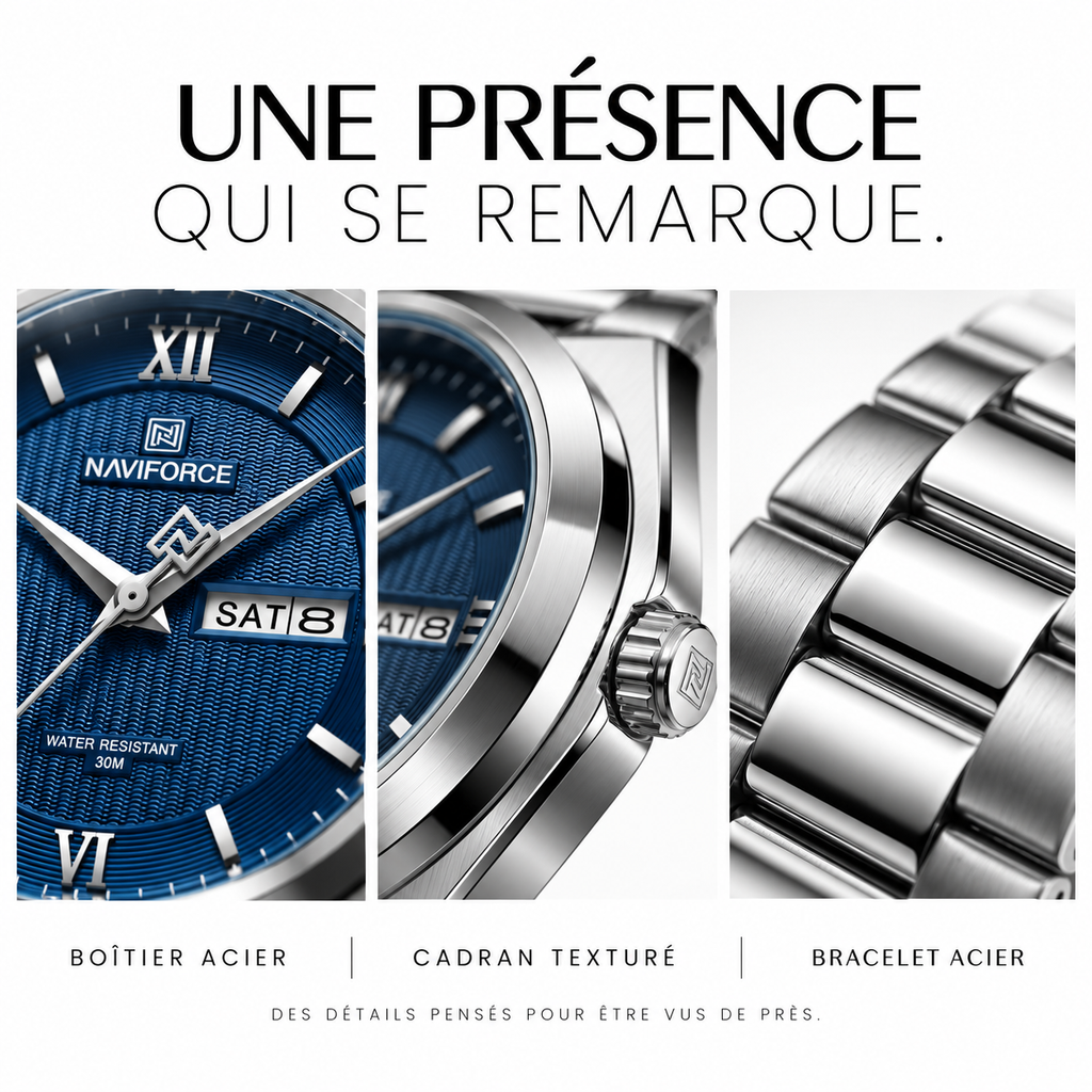 ⚜️ Signature Bleu | Chronograph Classic ★ +41 000 Clients Satisfaits